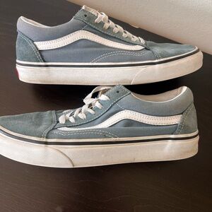 Vans Old Skool Women's Slate Blue Suede & Canvas Sneakers